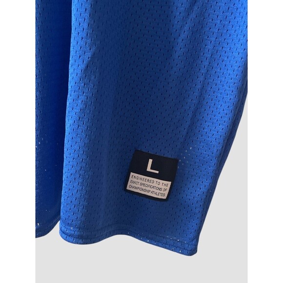 Nike Youth Practice Jersey Blue Football Short Sleeve Size Kids Boy Large Mesh - Picture 3 of 6